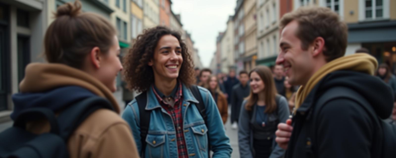 Scène de vie à Lille, élèves et professeurs en plein échange